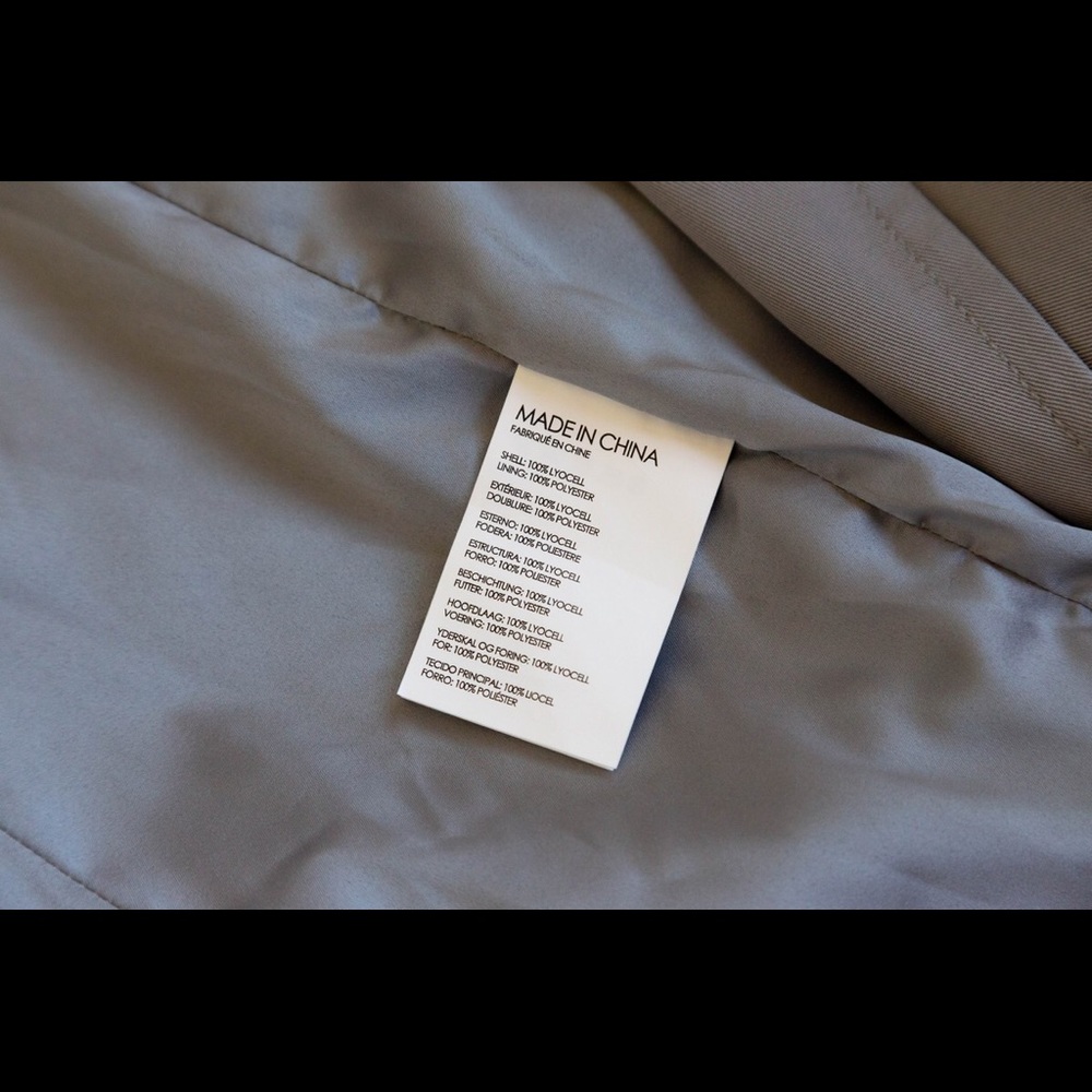 ❗️SOLD❗️Club Monaco Hanne Trench Coat Shadow Grey - Picture 7 of 7